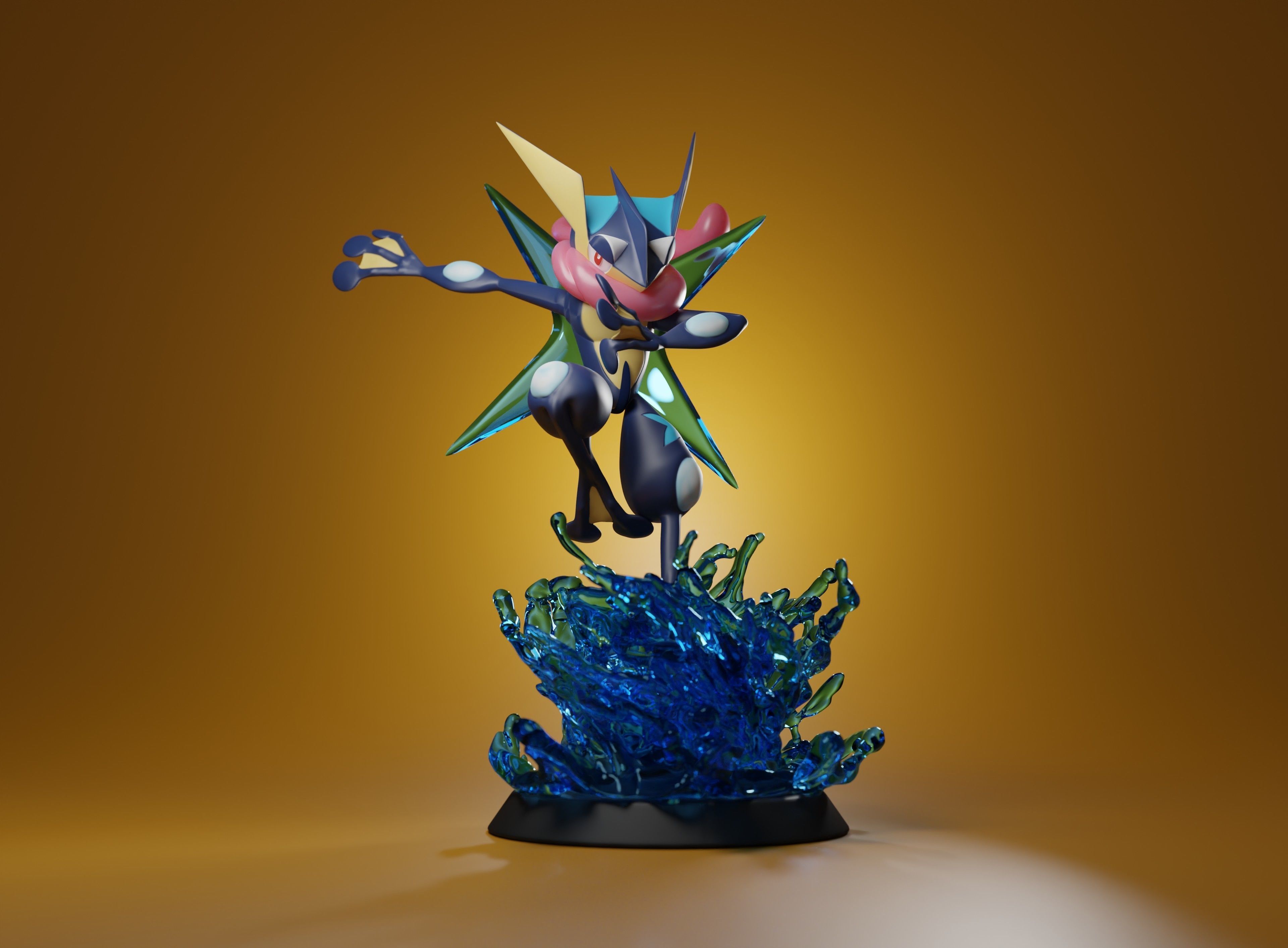 GRENINJA - Pre-supported 3D printable Pokemon 3D print model_6