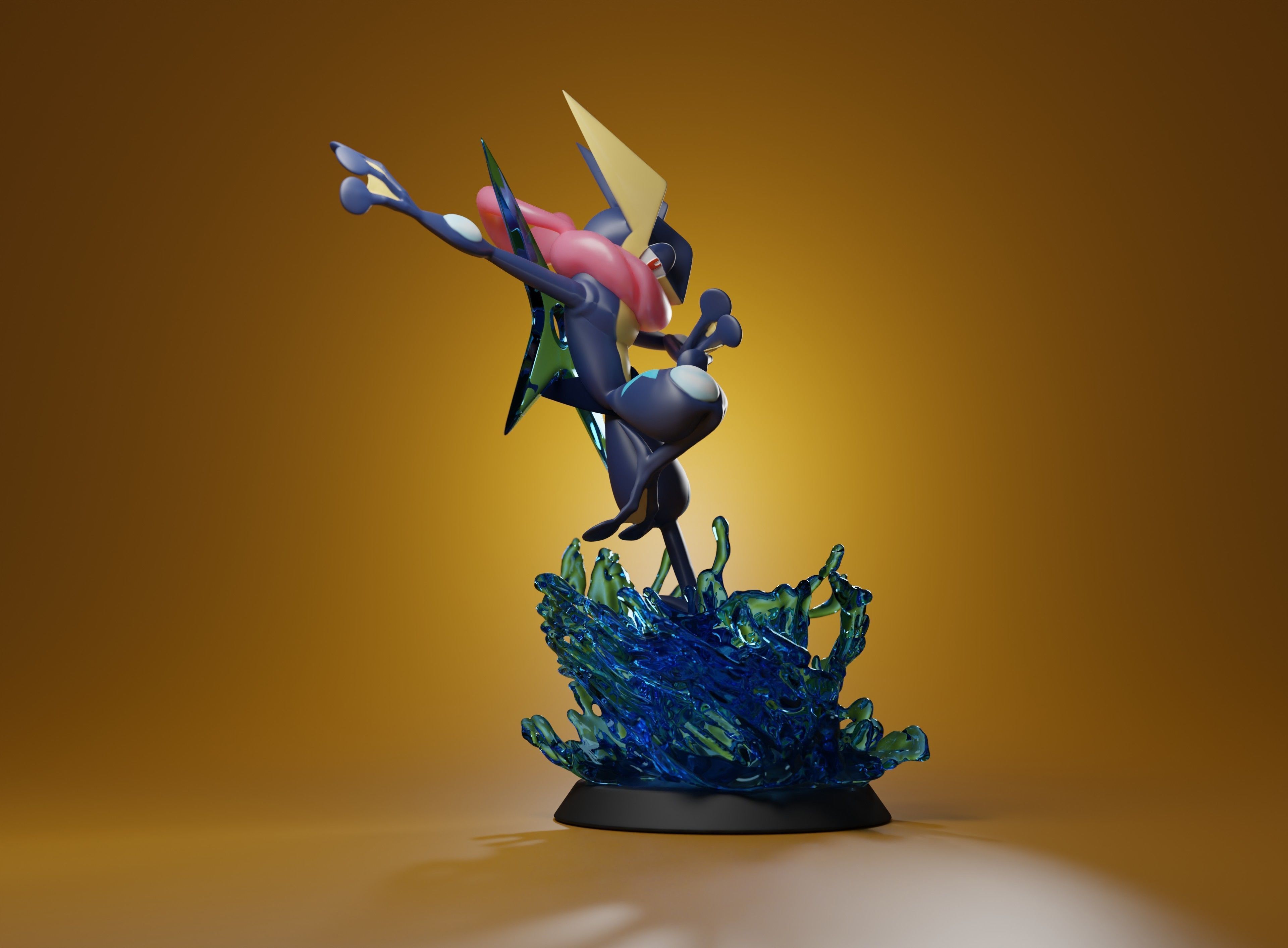 GRENINJA - Pre-supported 3D printable Pokemon 3D print model_2