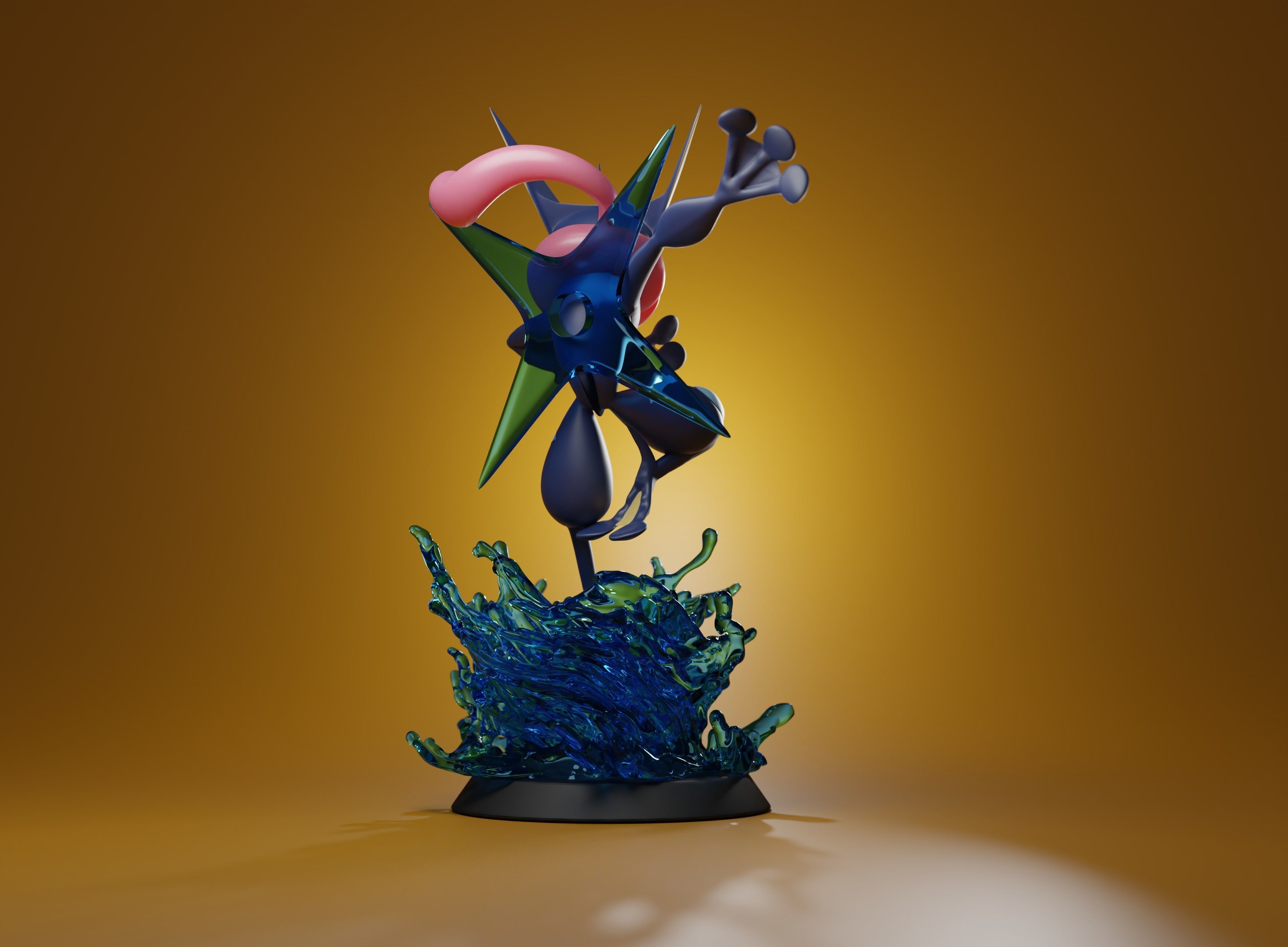 GRENINJA - Pre-supported 3D printable Pokemon 3D print model_8