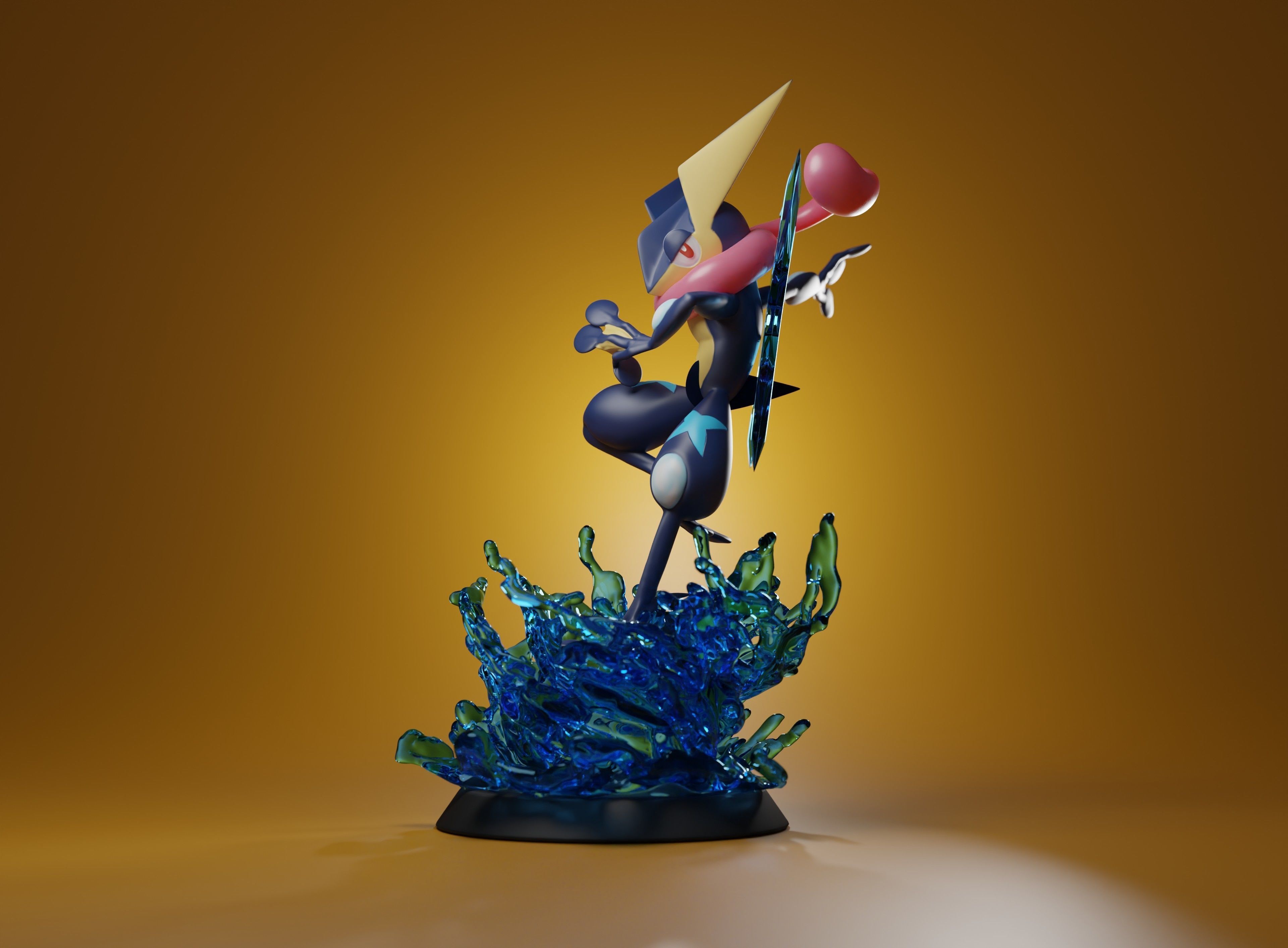 GRENINJA - Pre-supported 3D printable Pokemon 3D print model_4