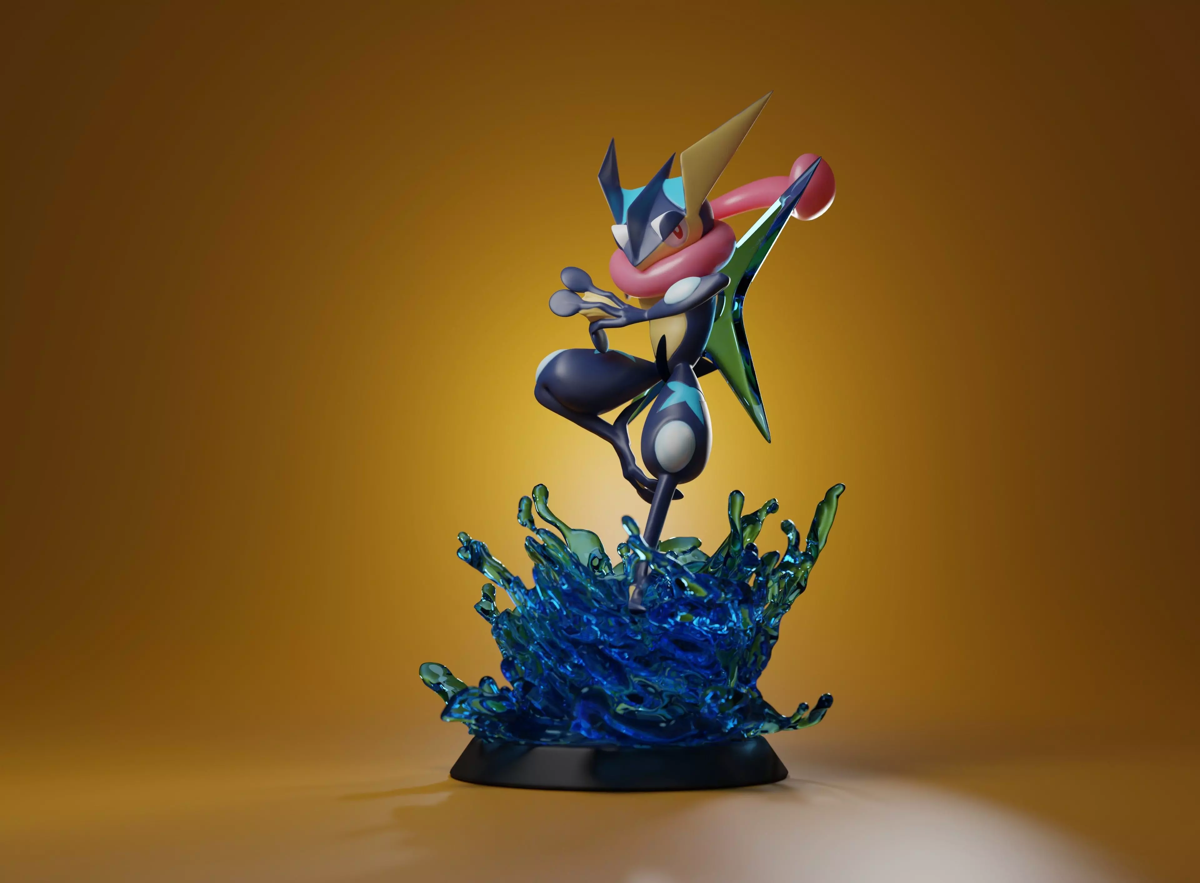 GRENINJA - Pre-supported 3D printable Pokemon 3D print model_0