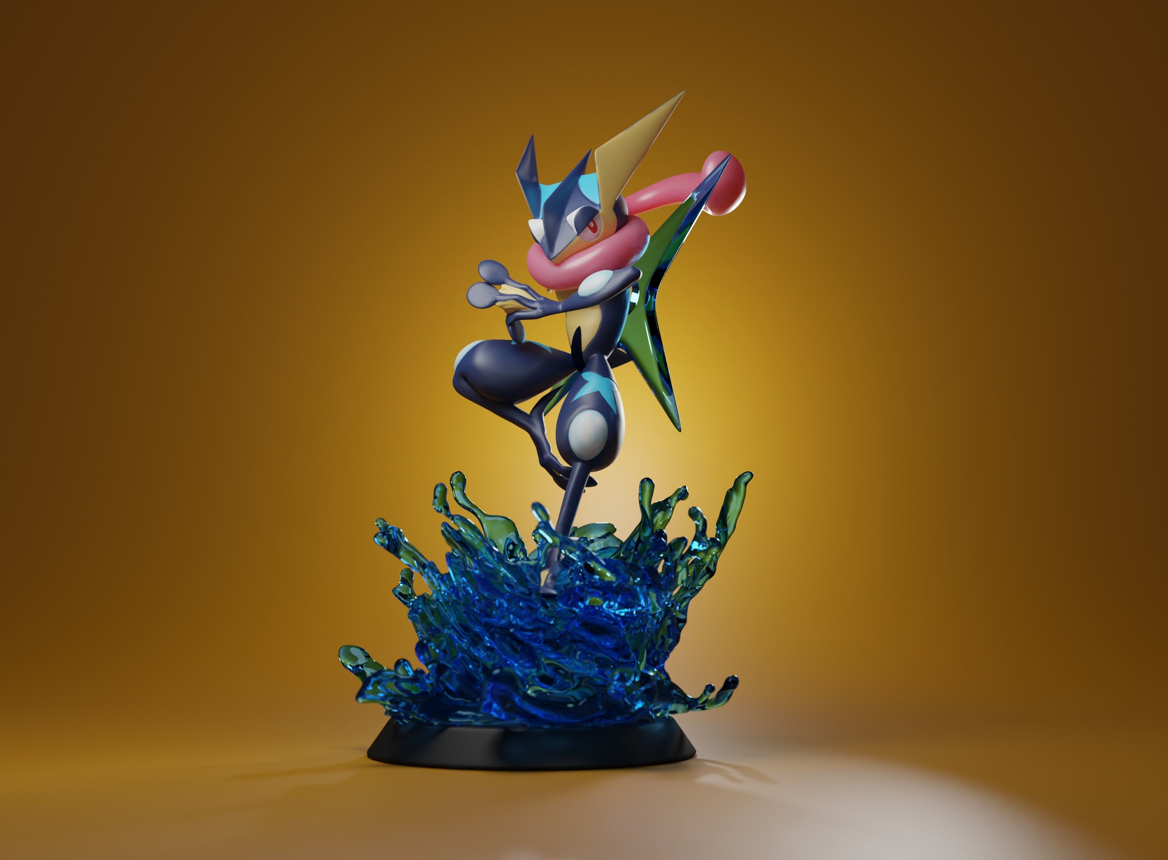 GRENINJA - Pre-supported 3D printable Pokemon 3D print model_9