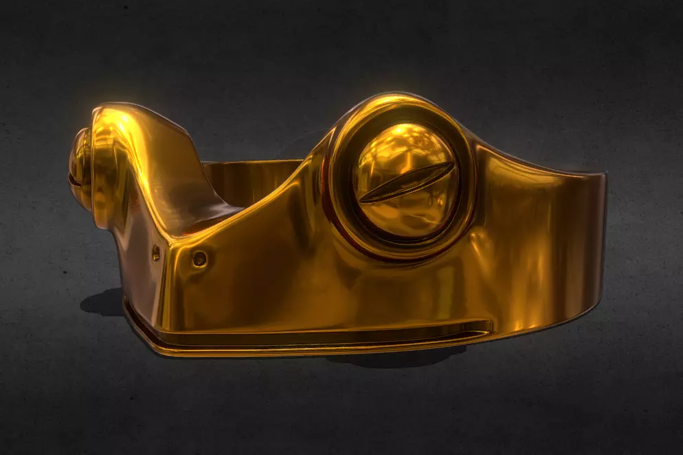 Frog ring 3D print model_0