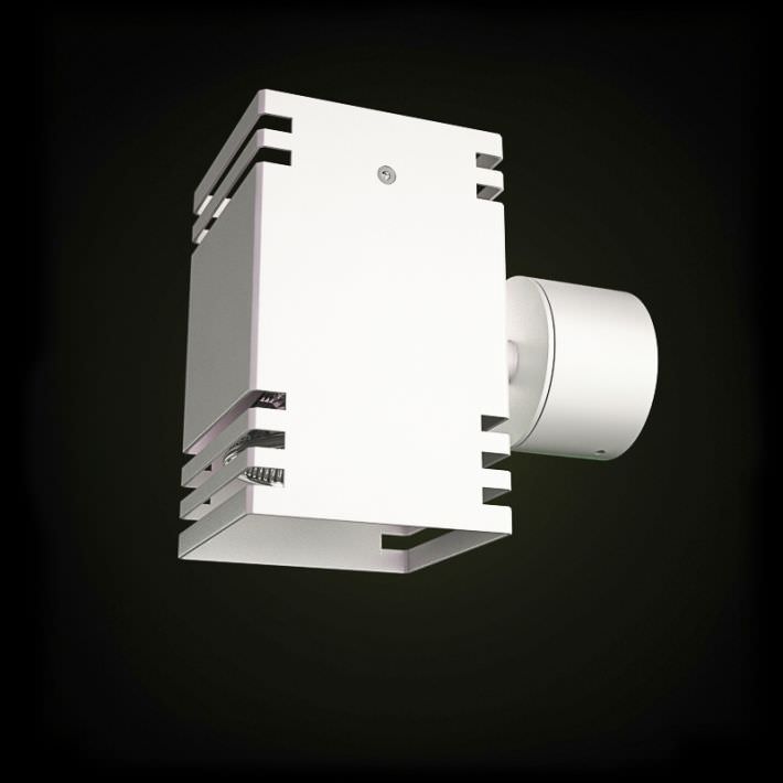 White Metal Wall Lamp 3D model CGTrader