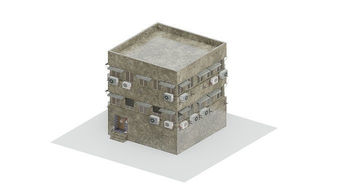 Old Soviet Building   Free 3D model