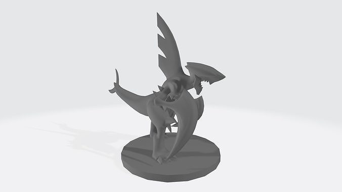Garchomp figurine of dragon 3D print model