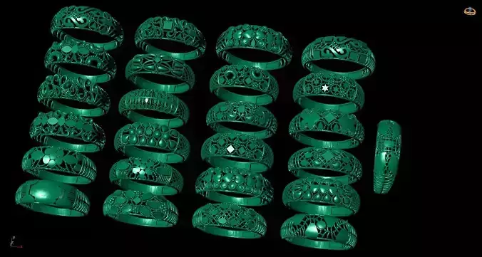 100 Light Weight  Ladies Rings