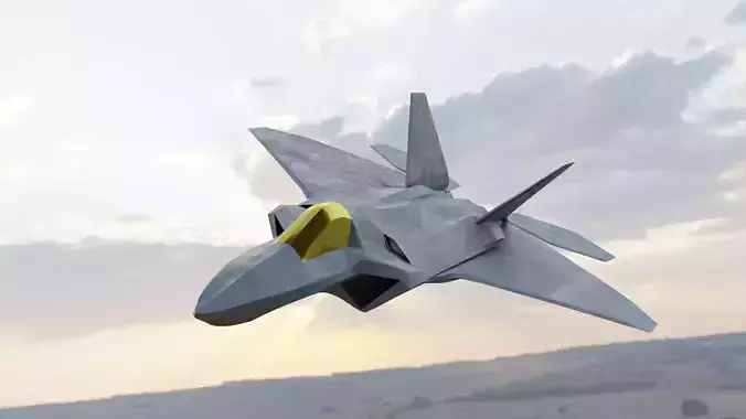 Modern Fighter Jet 3D model