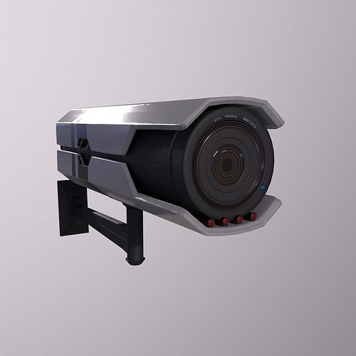 3D model Security Camera Game Ready Low Poly PBR 3D Model VR / AR / low