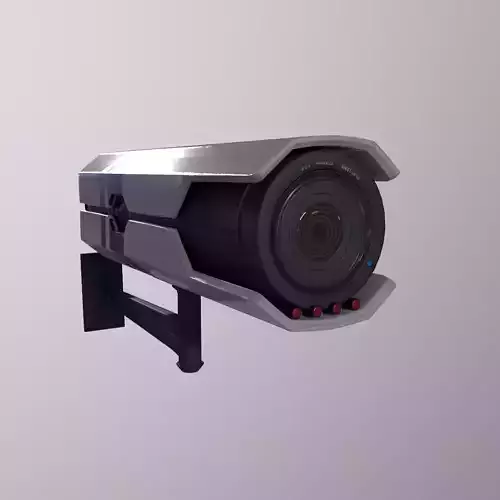 Security Camera Game Ready Low Poly PBR 3D Model 
