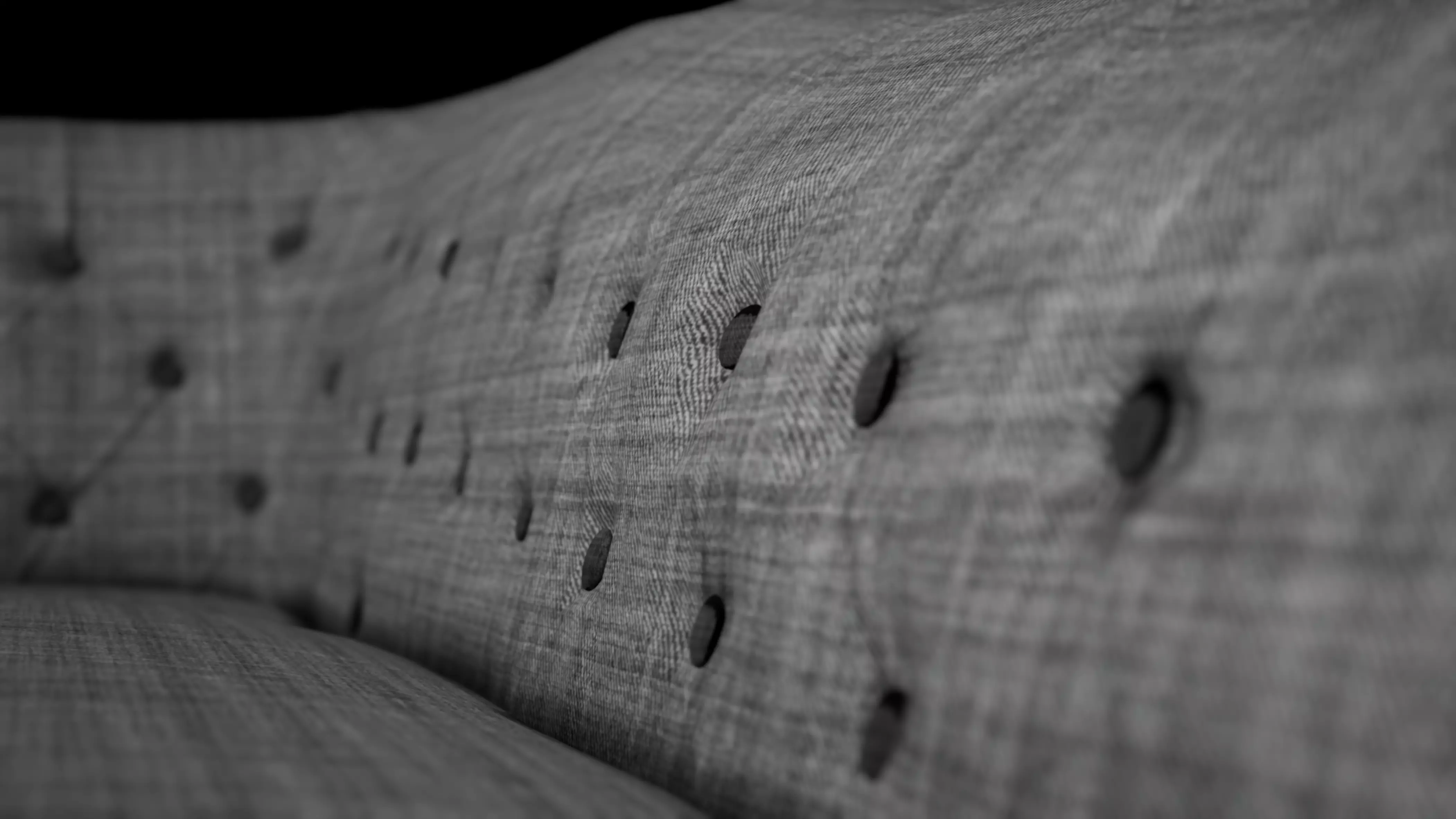 Sofa Button Low-poly 3D model_0