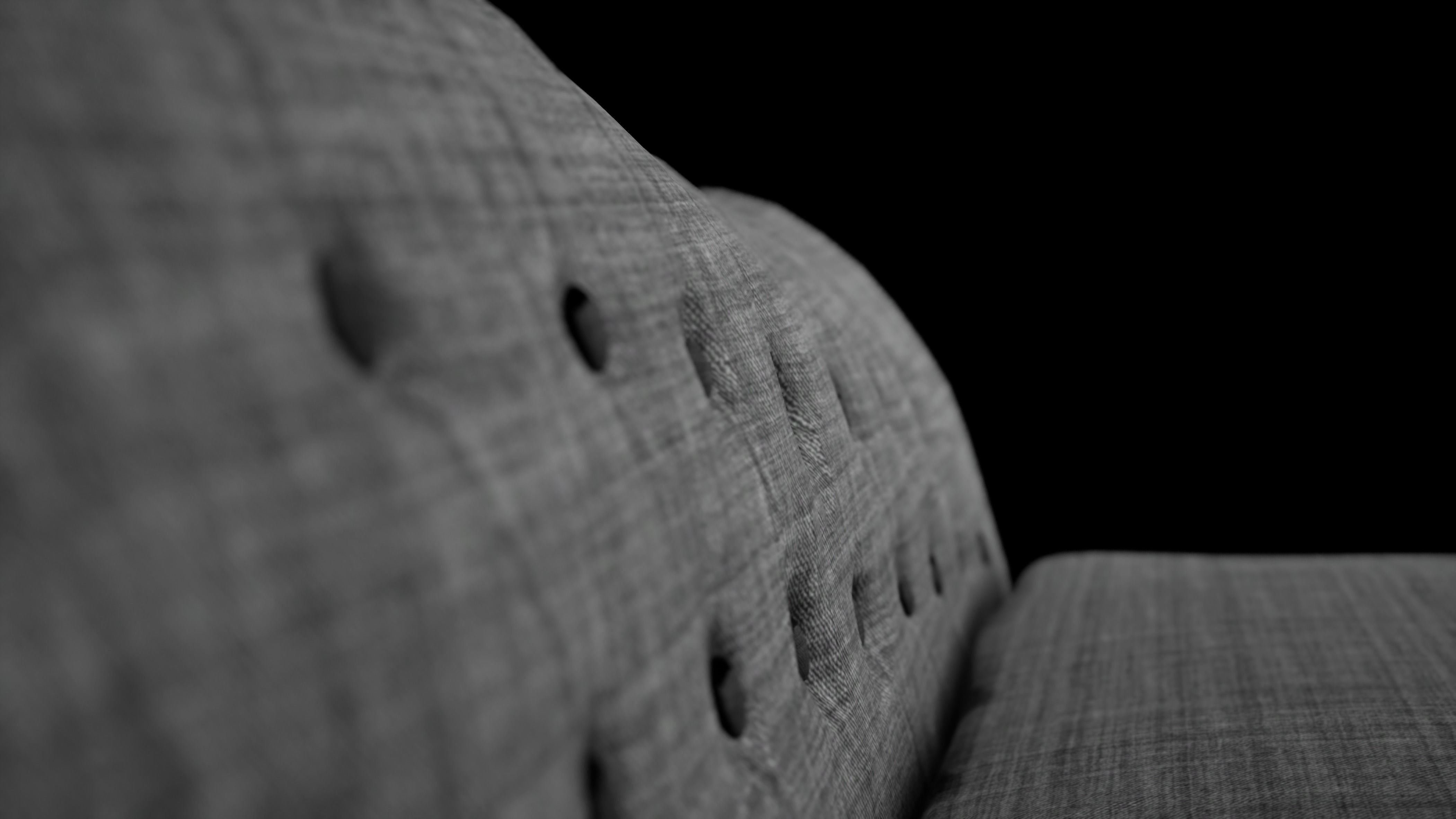 Sofa Button Low-poly 3D model_1