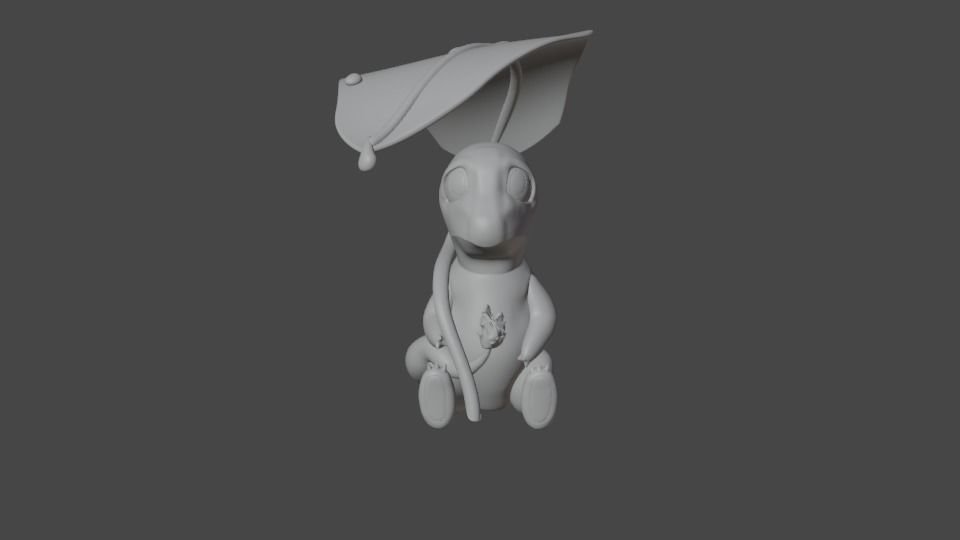 charmander in rain for printing 3D print model_4