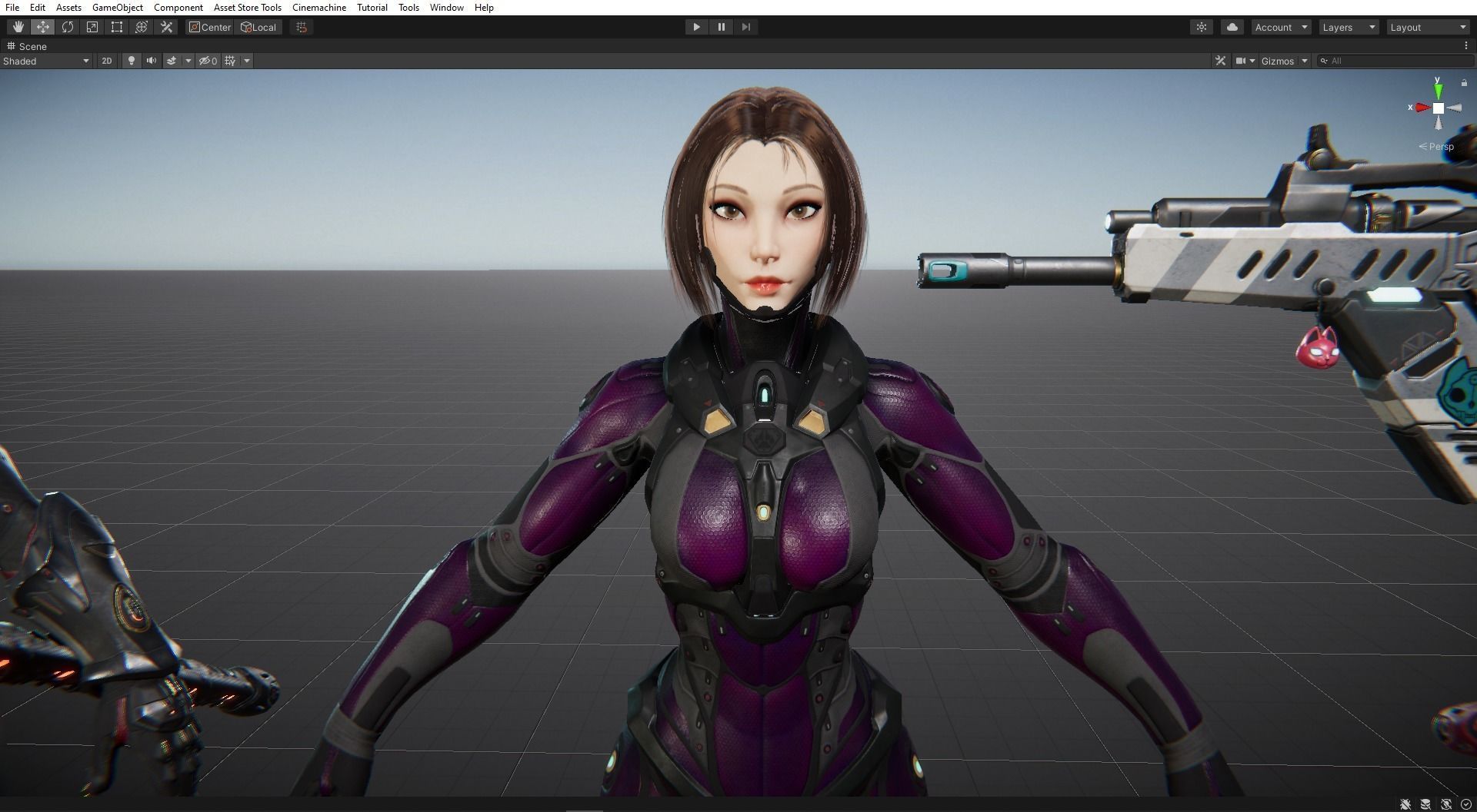 Yui - SpecOps Cat Low-poly 3D model_25