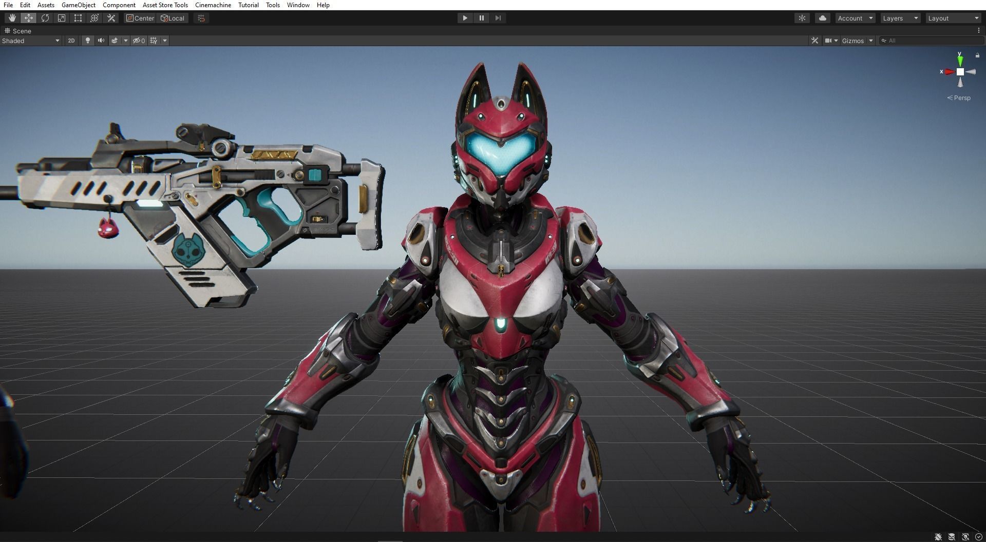 Yui - SpecOps Cat Low-poly 3D model_23