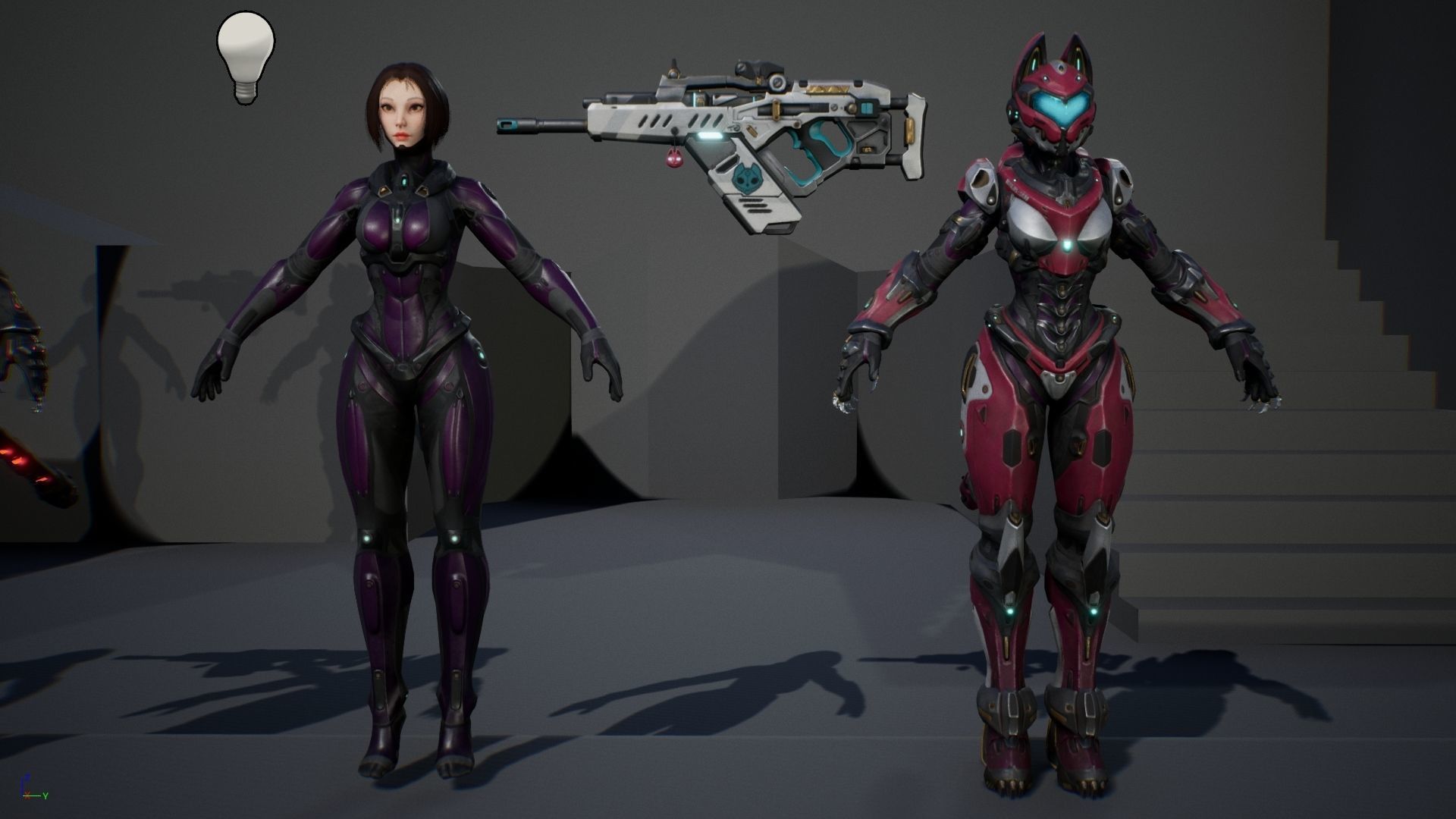 Yui - SpecOps Cat Low-poly 3D model_28