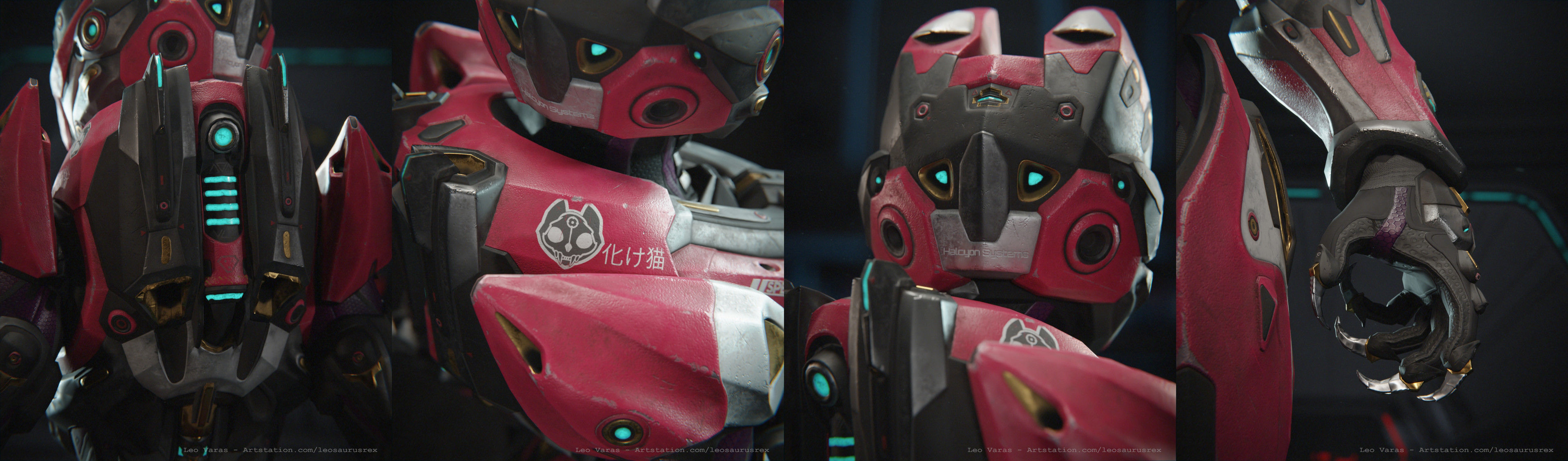 Yui - SpecOps Cat Low-poly 3D model_11