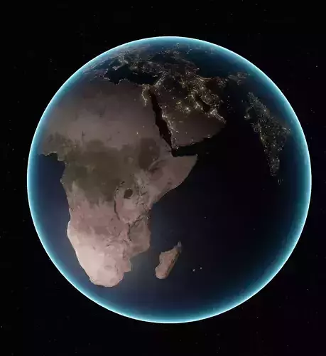 Photorealistic Earth 6K textures Low-poly 3D model 3D model