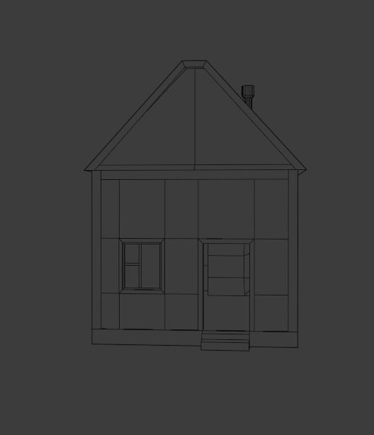 Old Wooden House Low-poly 3D model_24