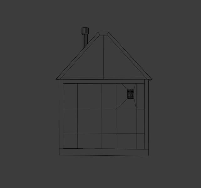 Old Wooden House Low-poly 3D model_25