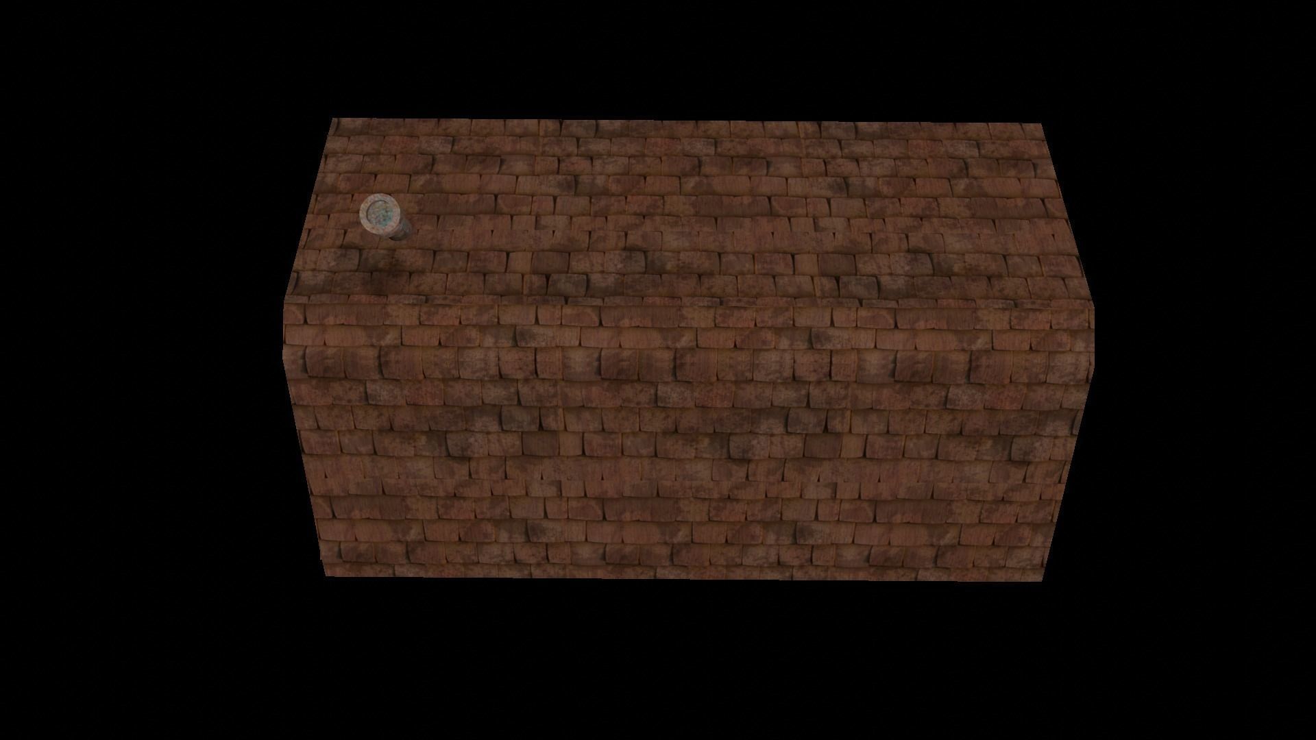 Old Wooden House Low-poly 3D model_5