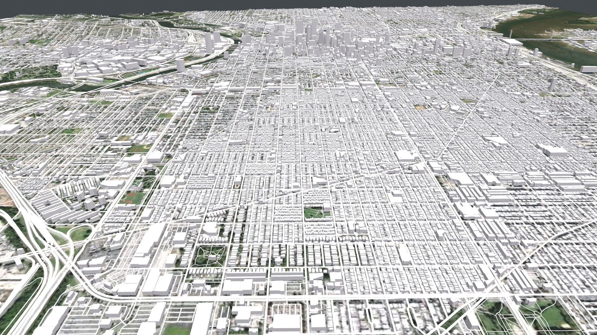 Cityscape Philadelphia Pennsylvania USA 3D model_5