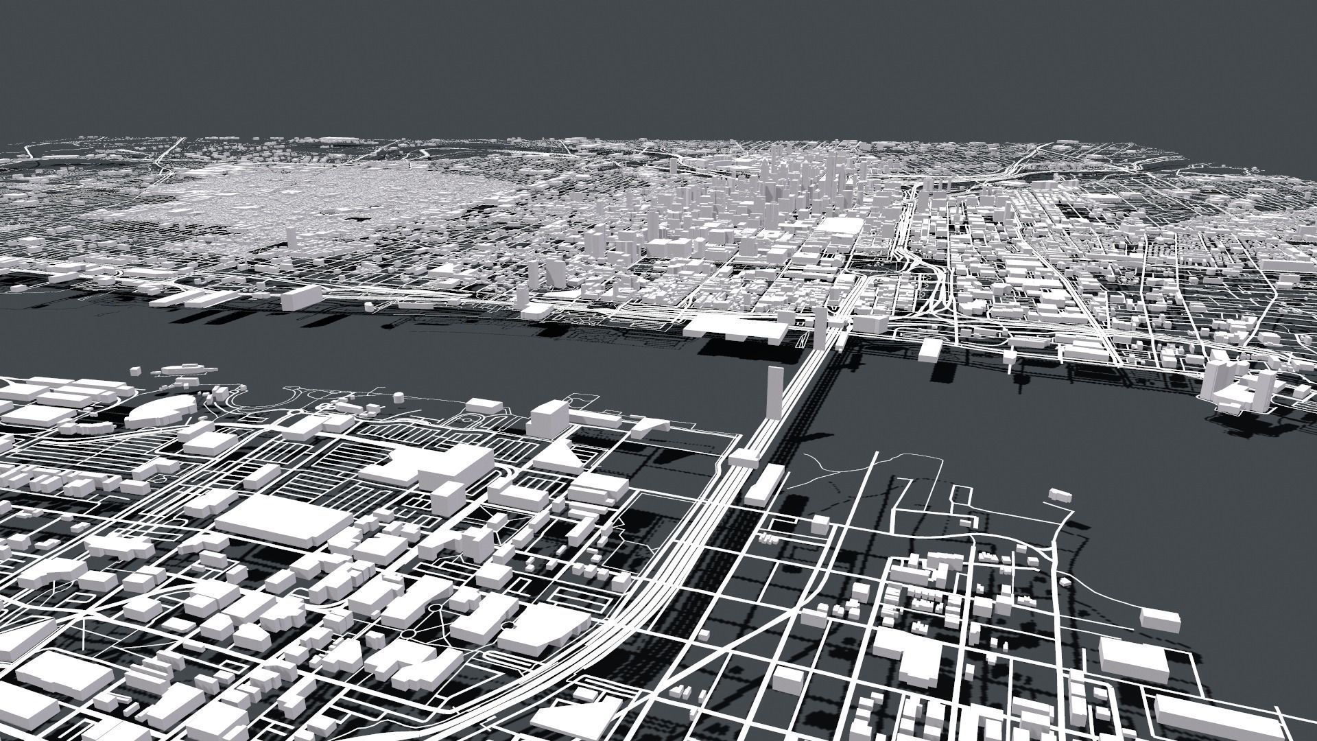 Cityscape Philadelphia Pennsylvania USA 3D model_21