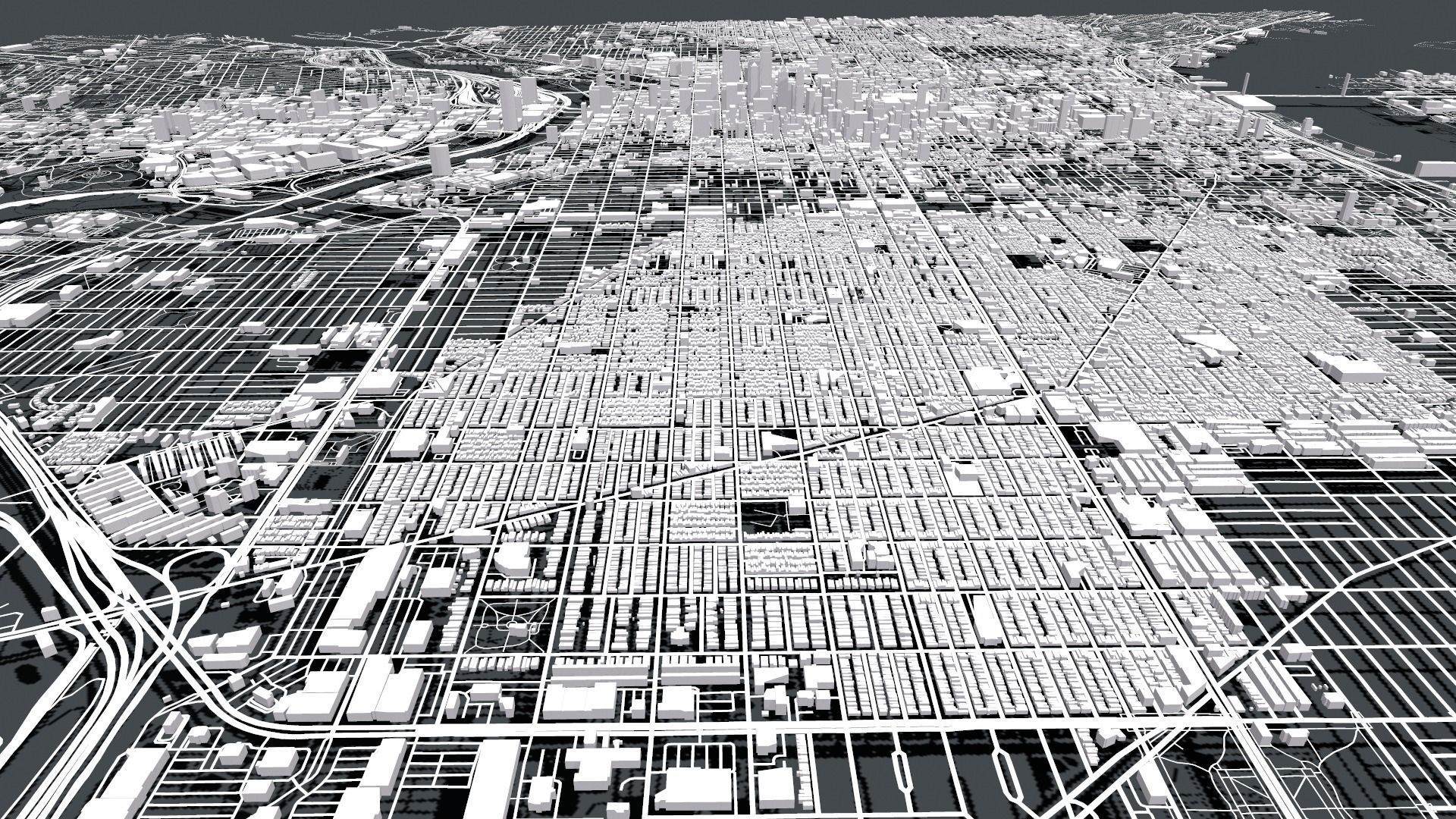 Cityscape Philadelphia Pennsylvania USA 3D model_14