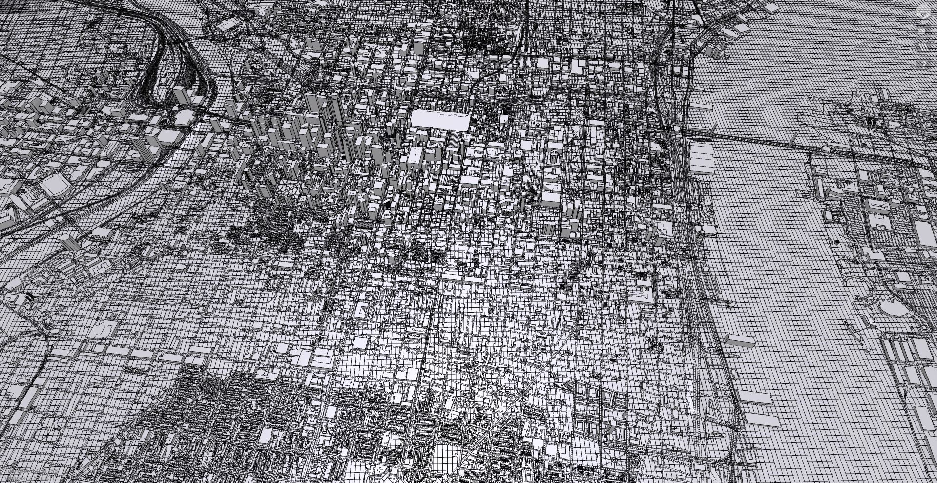 Cityscape Philadelphia Pennsylvania USA 3D model_25