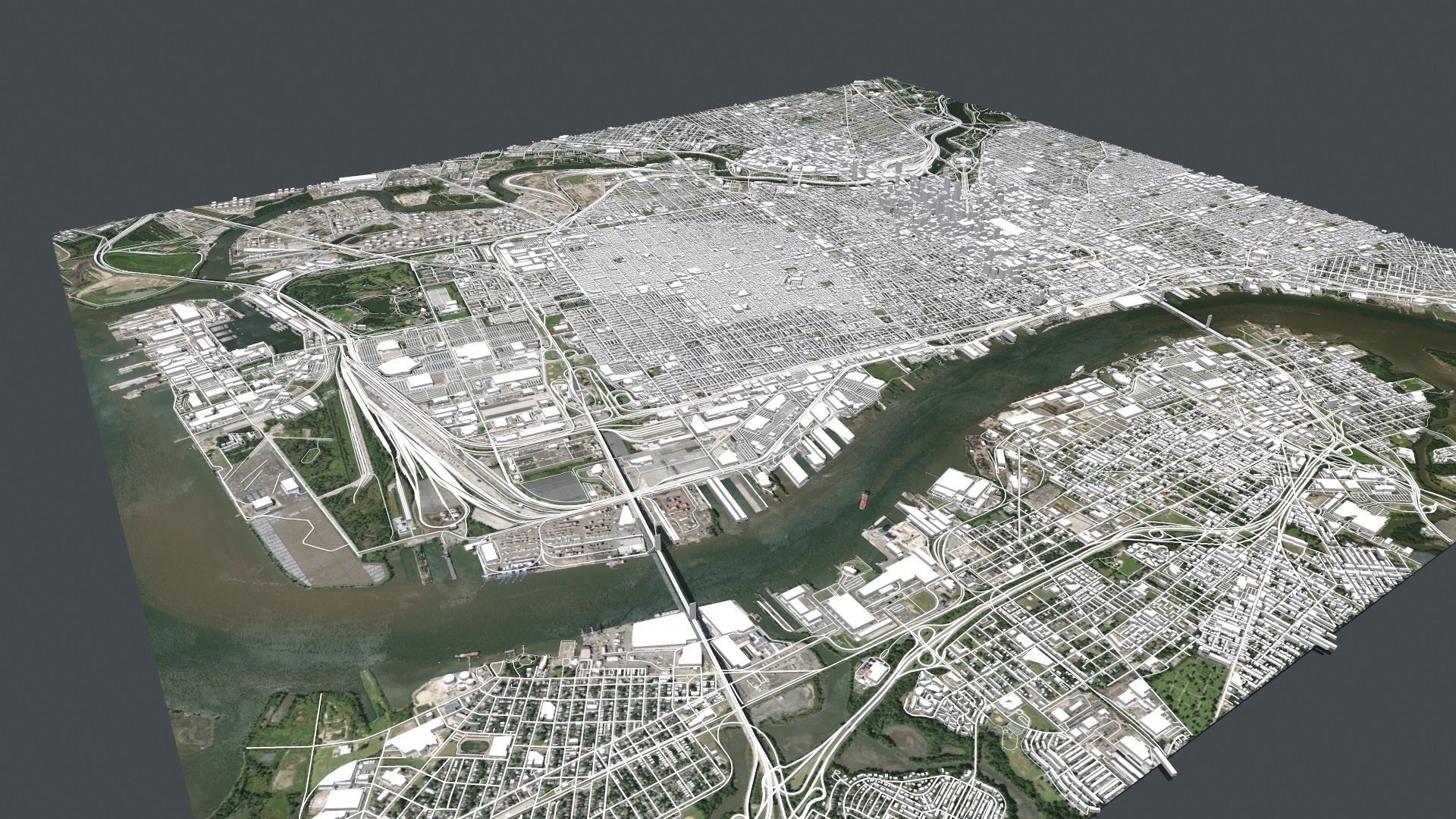 Cityscape Philadelphia Pennsylvania USA 3D model_3