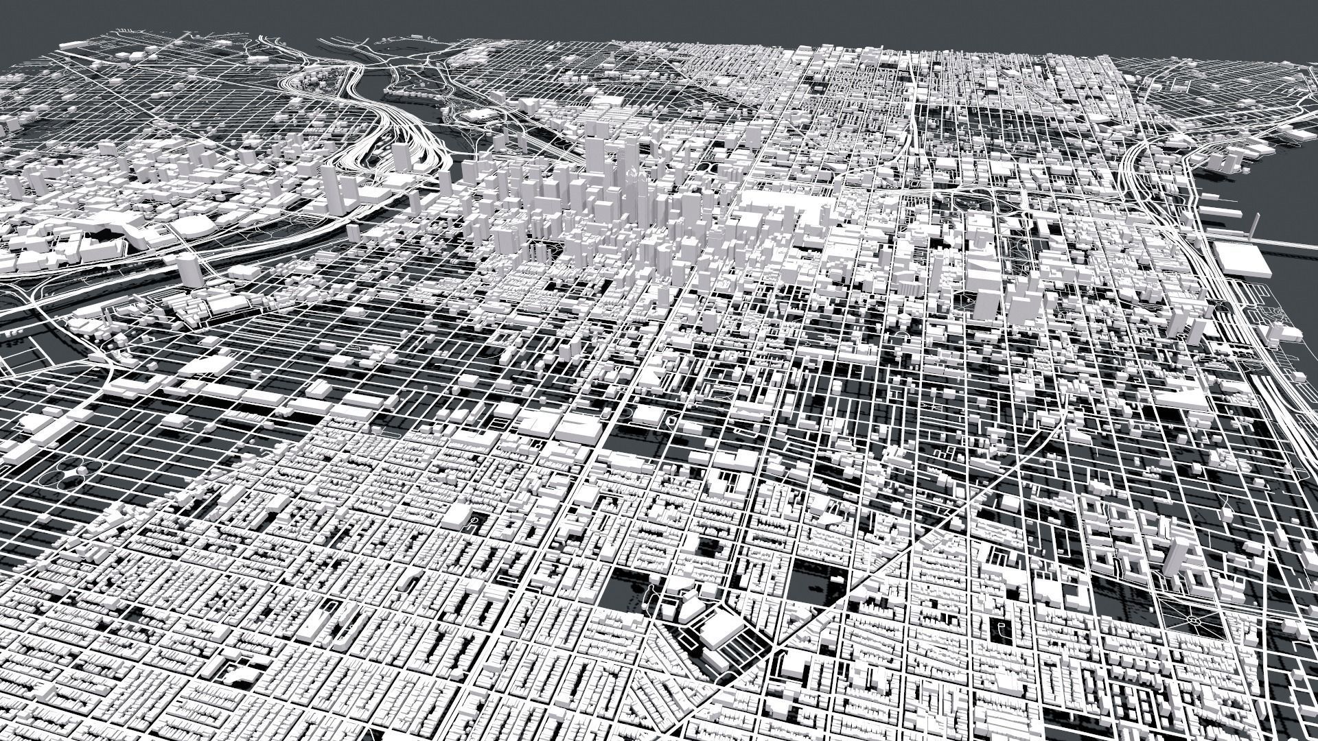 Cityscape Philadelphia Pennsylvania USA 3D model_18