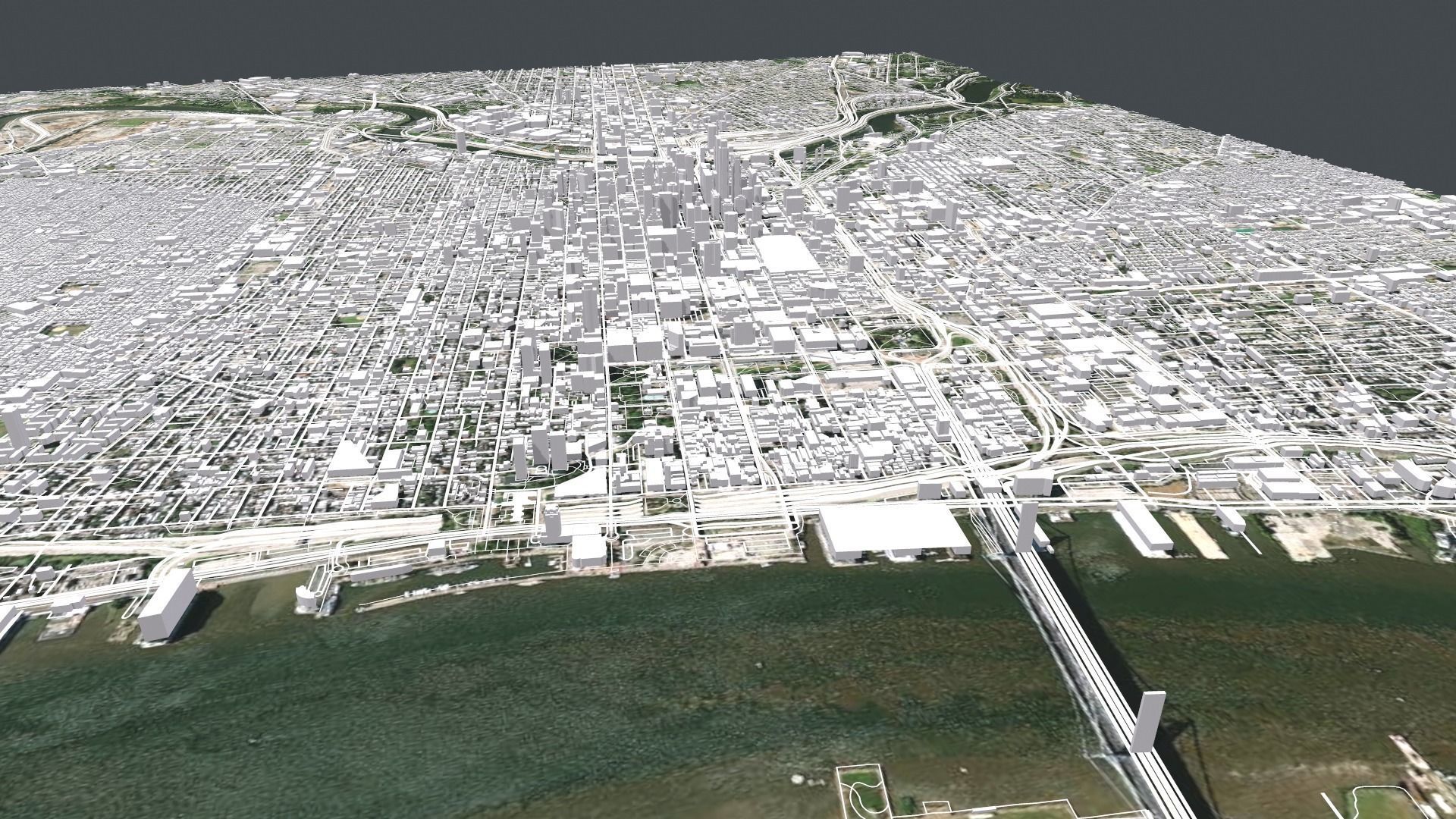 Cityscape Philadelphia Pennsylvania USA 3D model_15