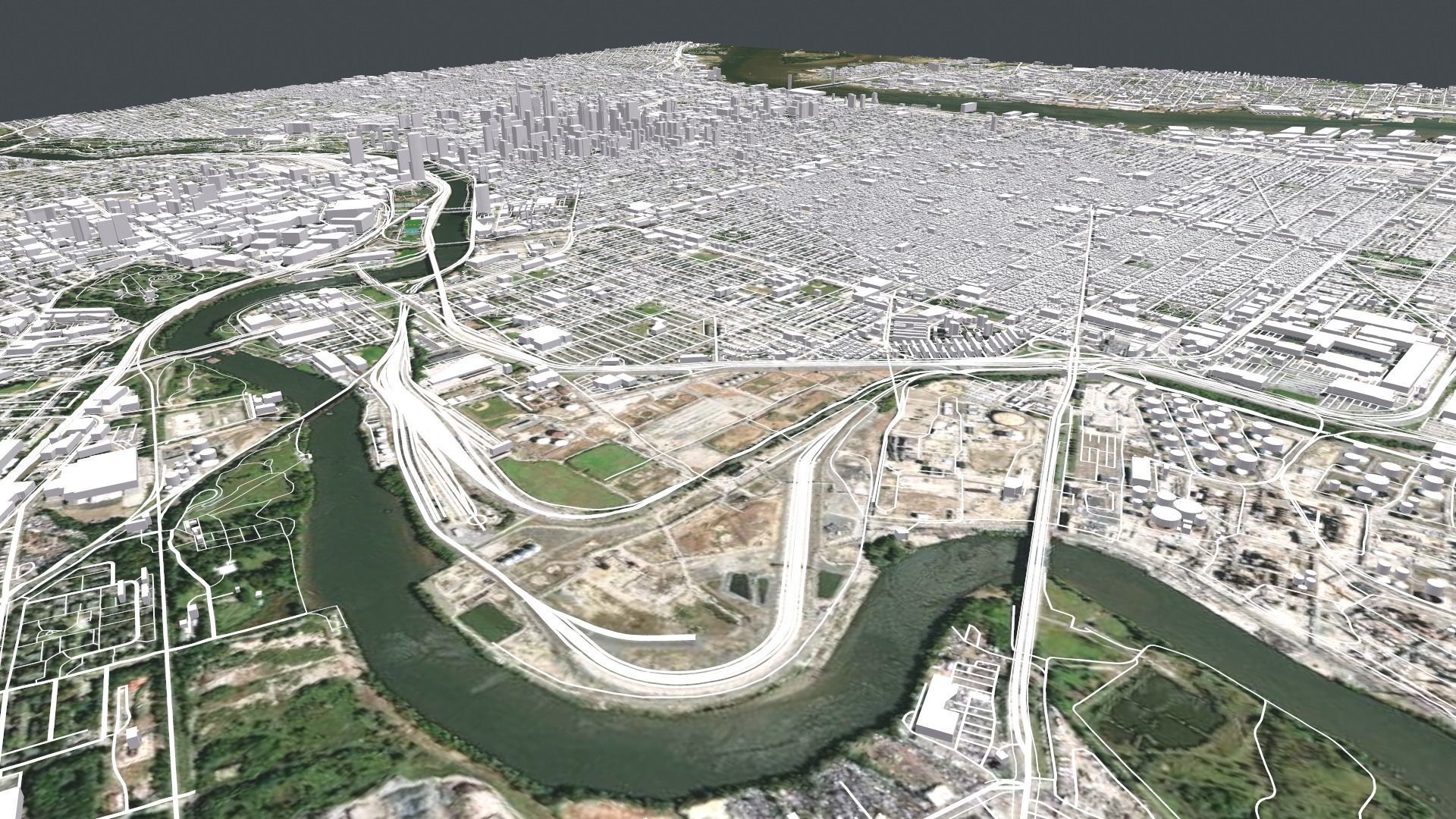 Cityscape Philadelphia Pennsylvania USA 3D model_16