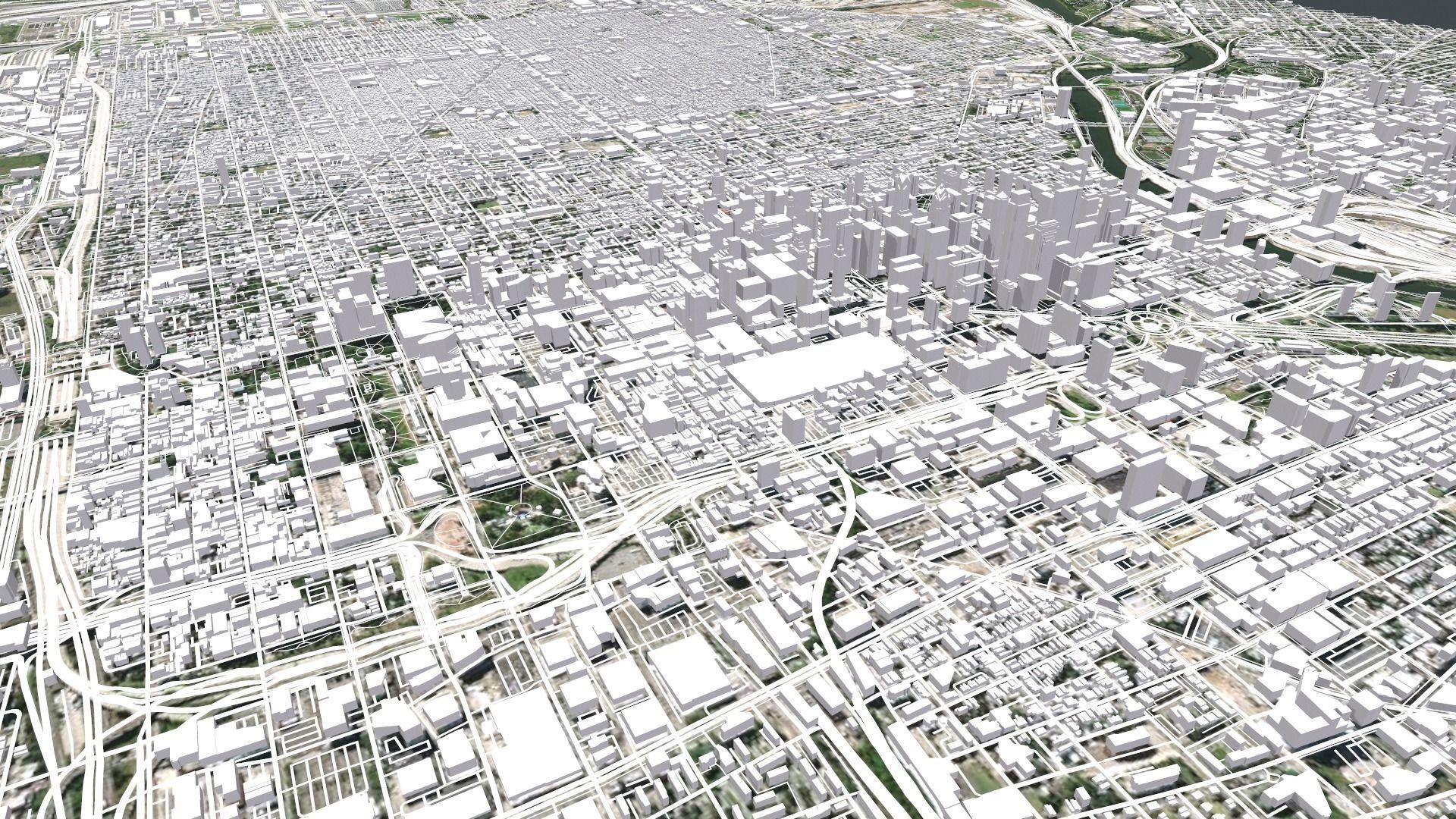 Cityscape Philadelphia Pennsylvania USA 3D model_13