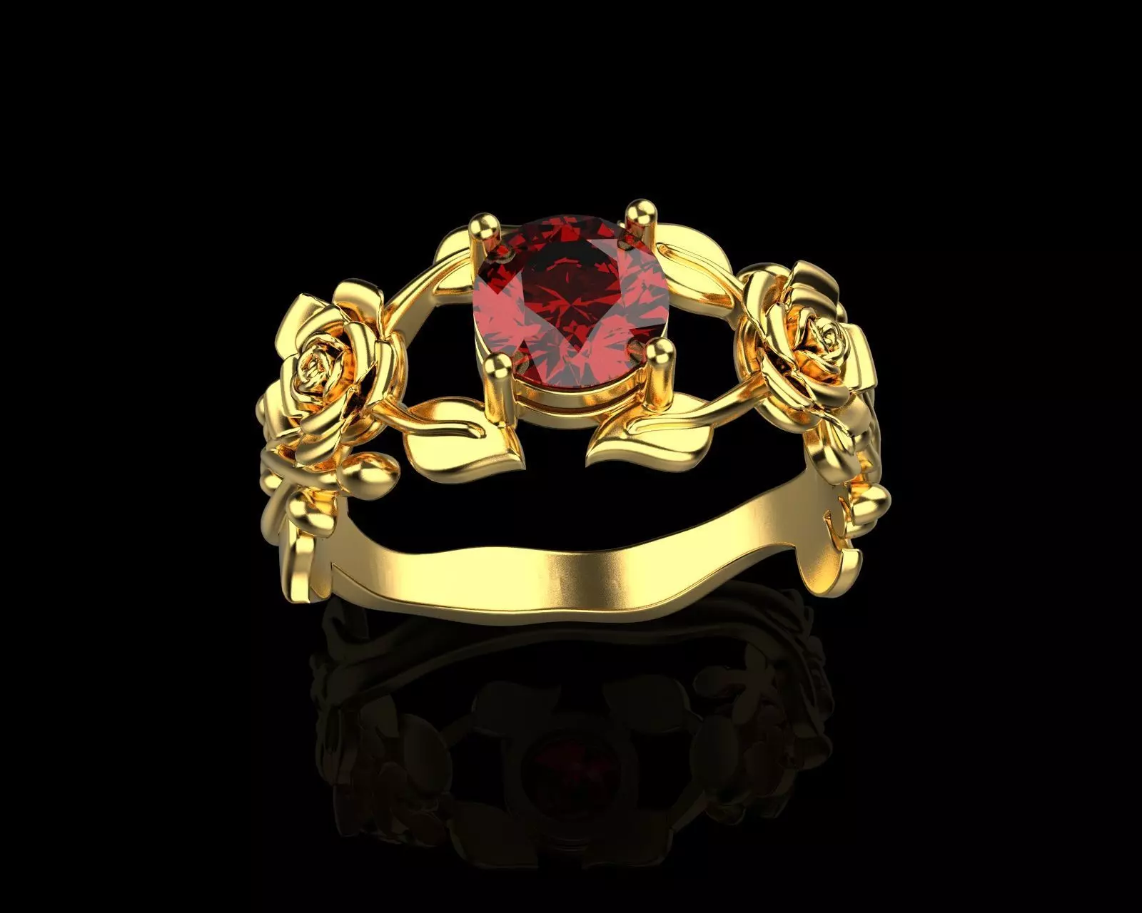 Rose  011 3D print model_0