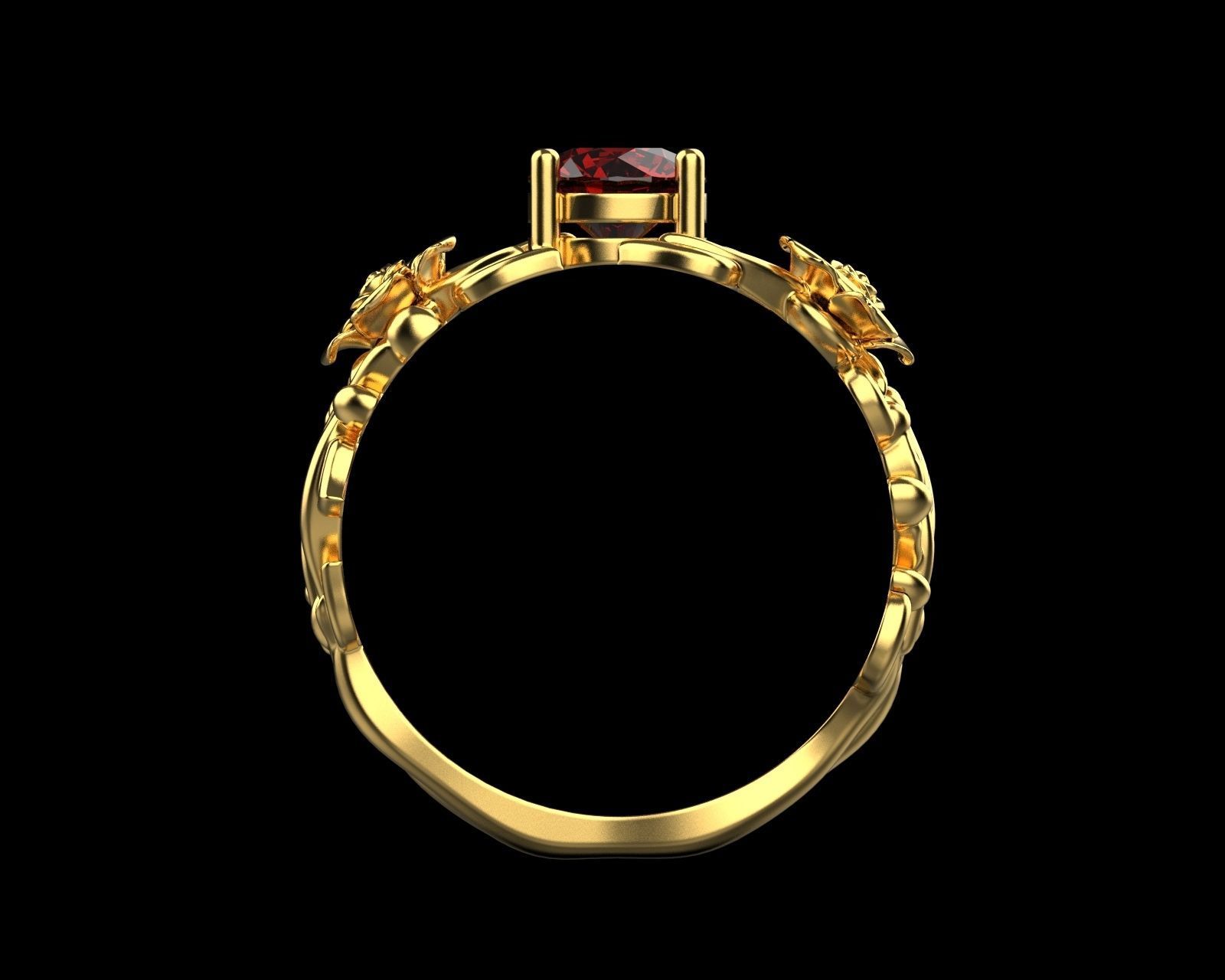 Rose  011 3D print model_7