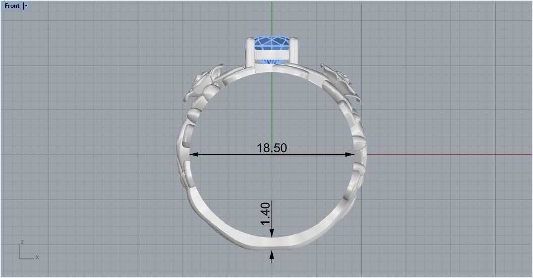 Rose  011 3D print model_8