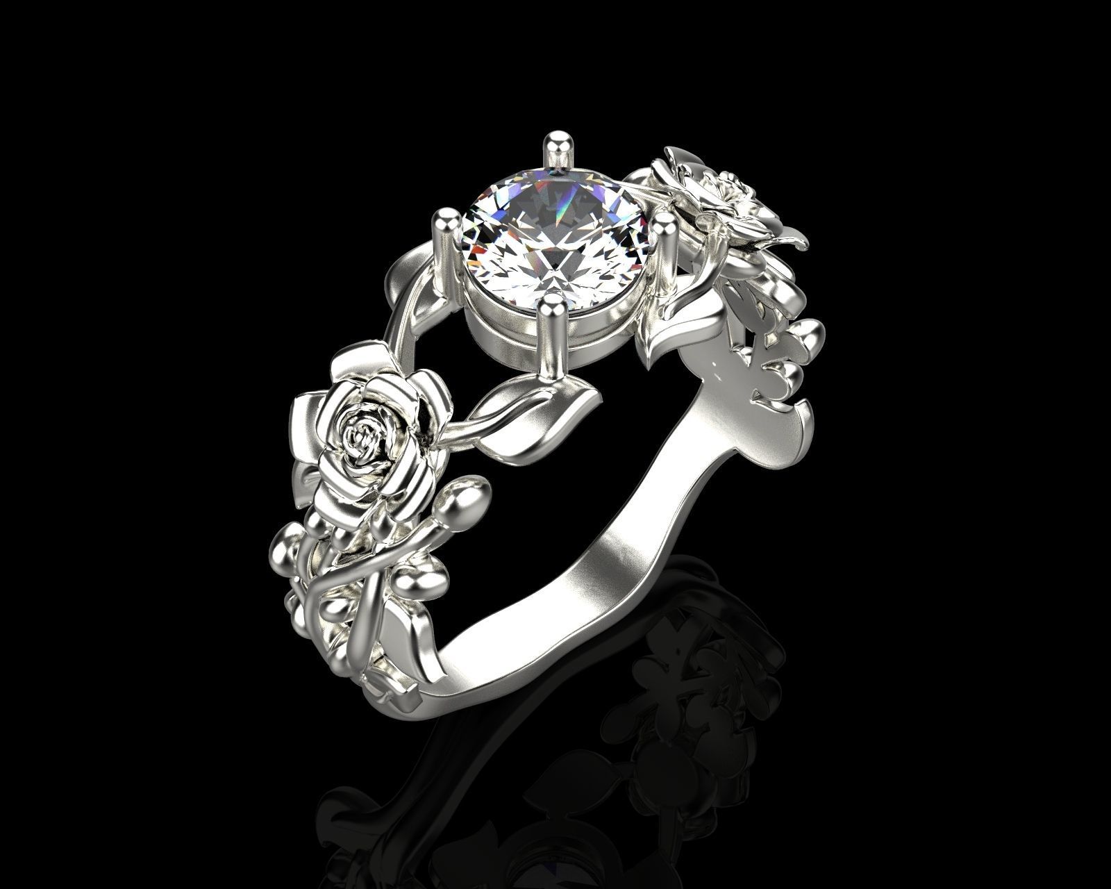 Rose  011 3D print model_5