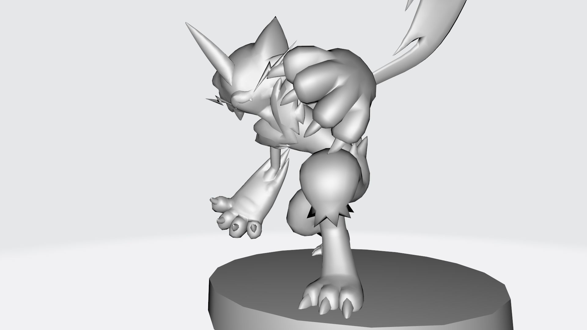 Zeraora pokemon character 3D print model_13