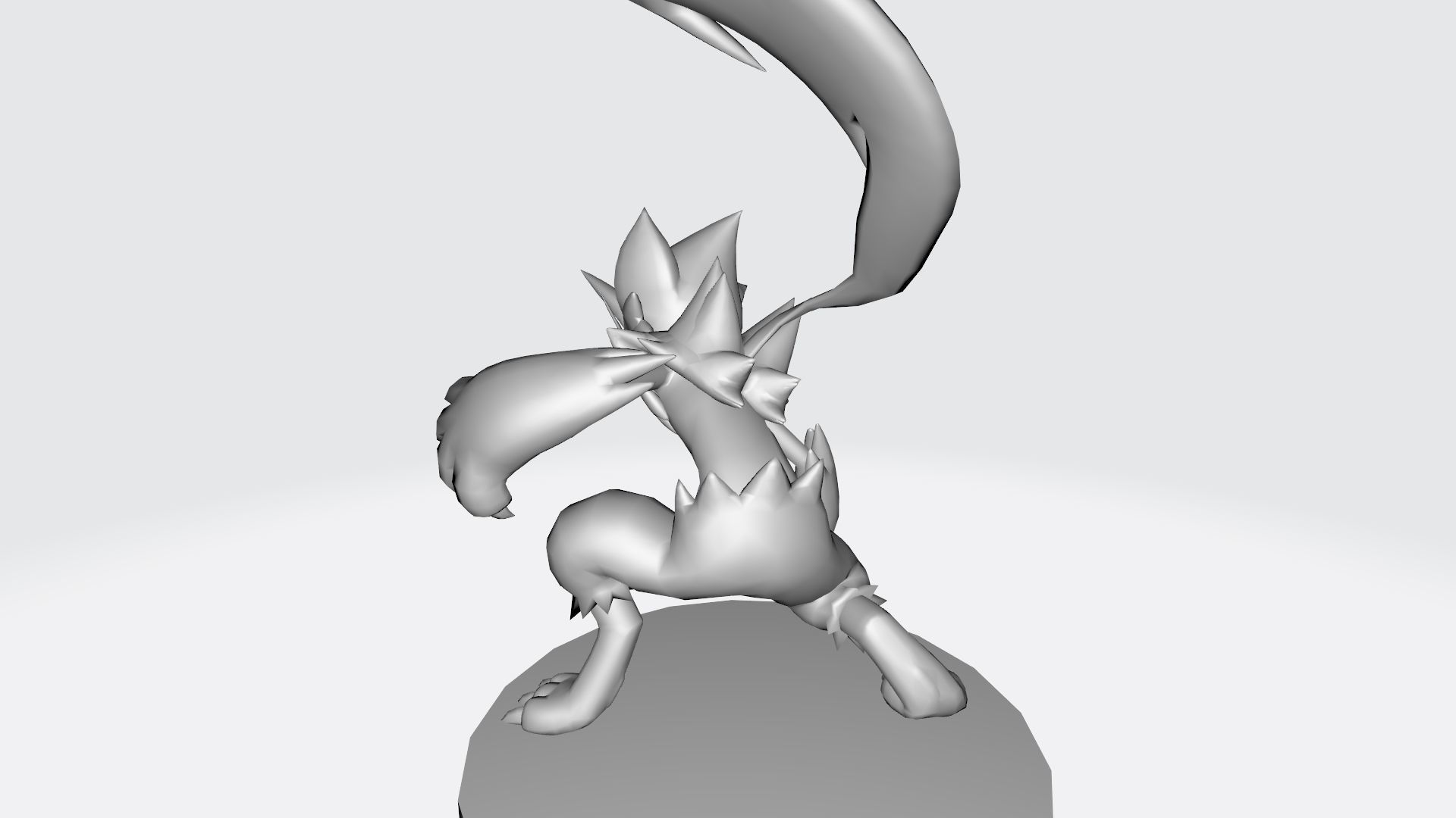 Zeraora pokemon character 3D print model_8
