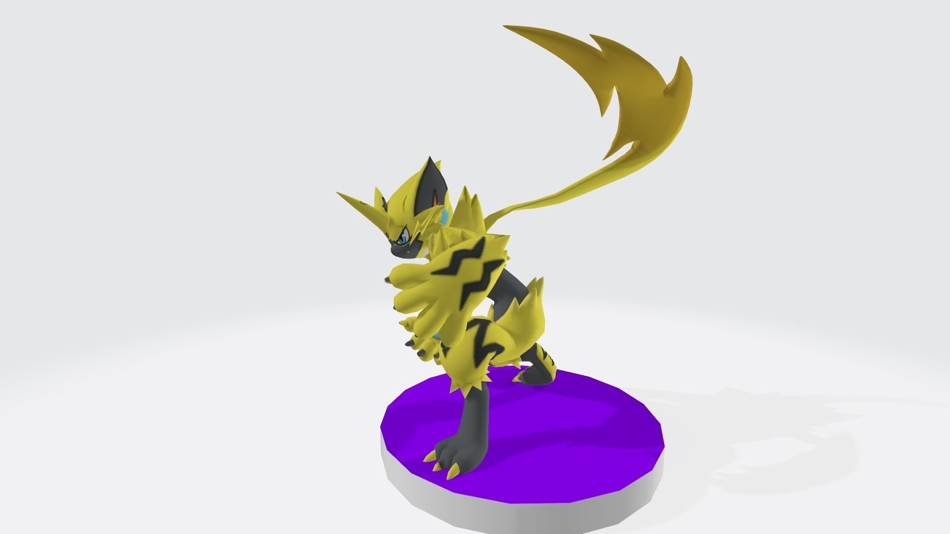 Zeraora pokemon character 3D print model_1
