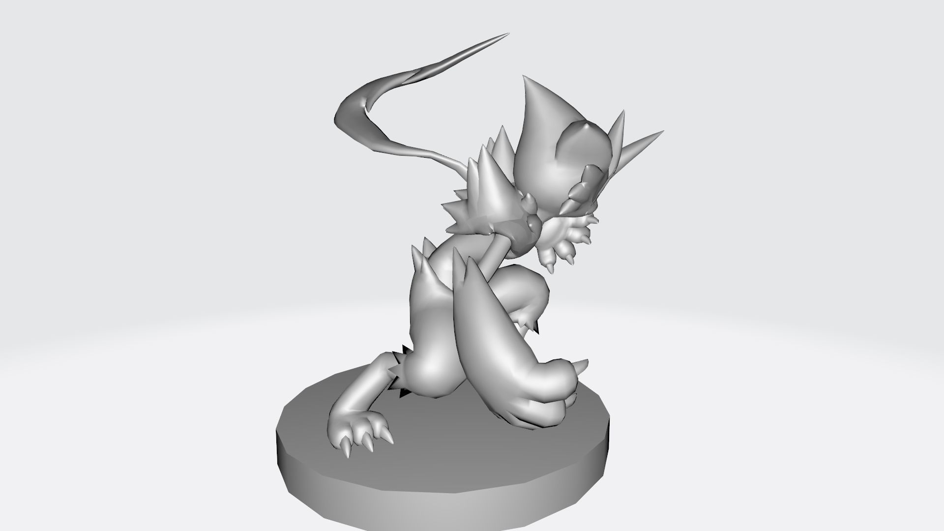 Zeraora pokemon character 3D print model_9