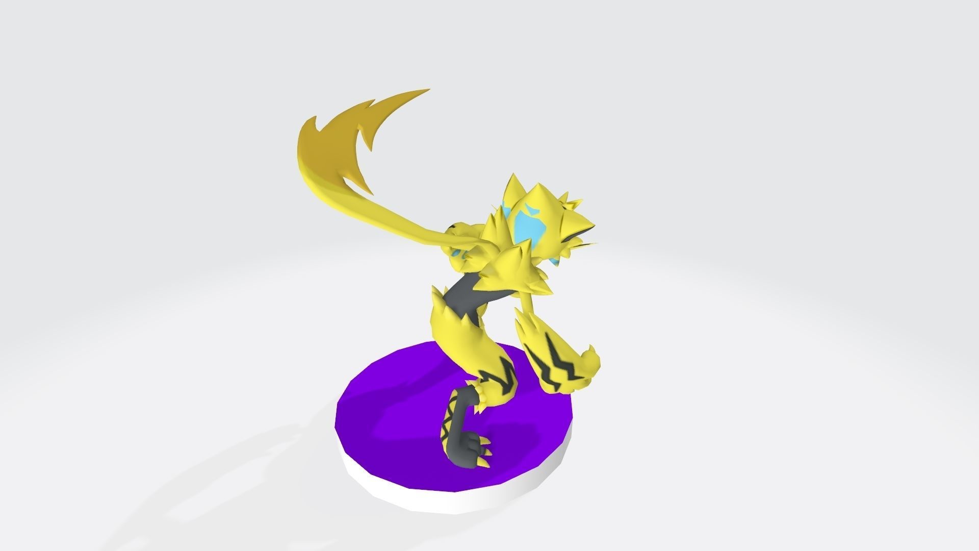 Zeraora pokemon character 3D print model_3