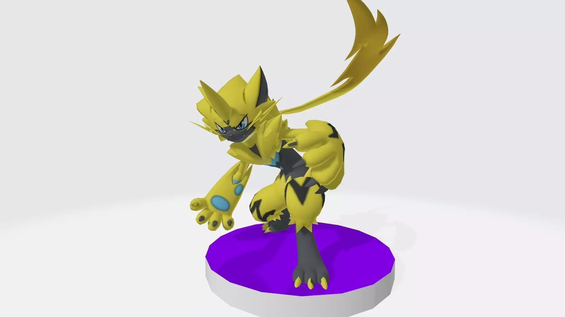 Zeraora pokemon character 3D print model_0