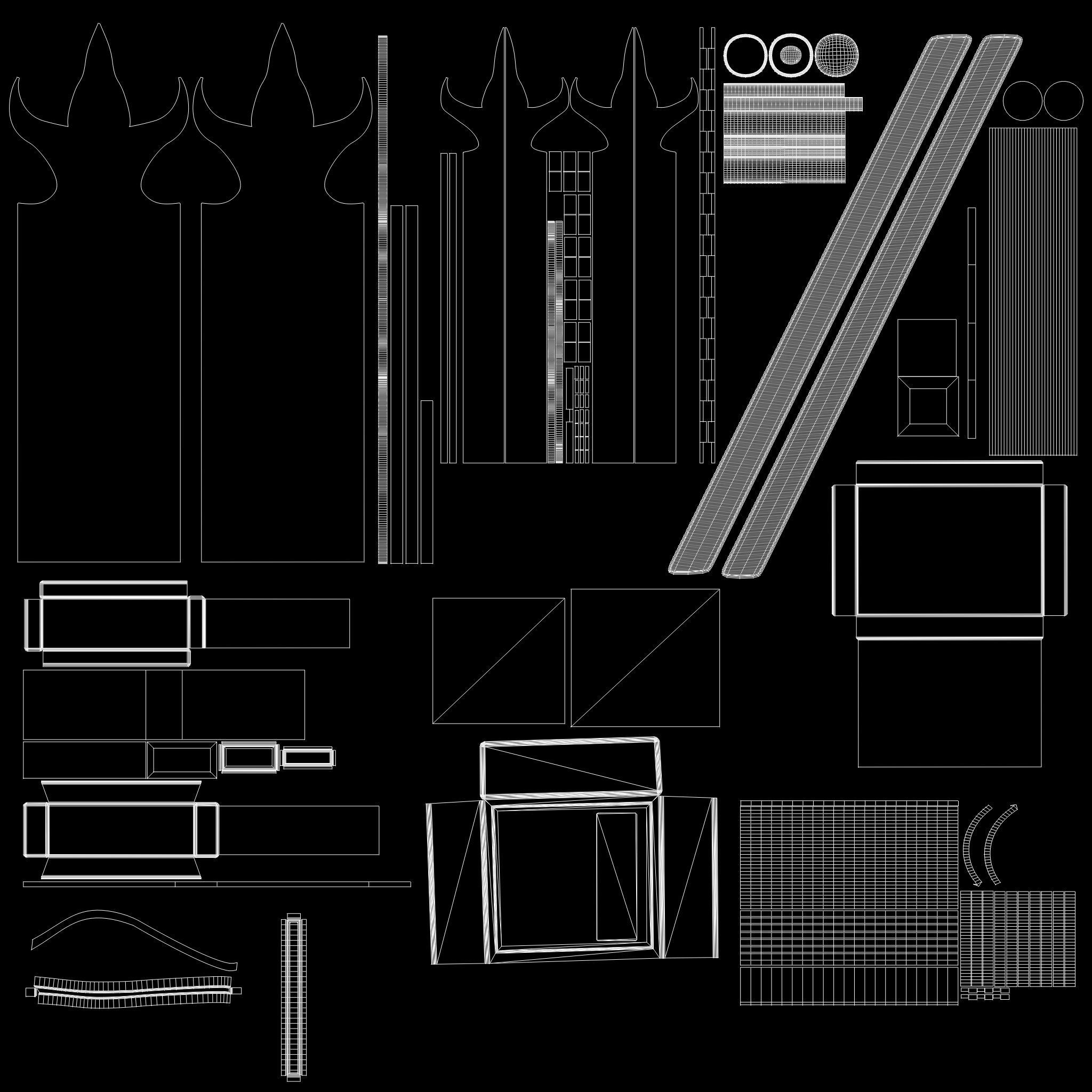 MEDIEVAL BUNDLE PACK Low-poly 3D model_6