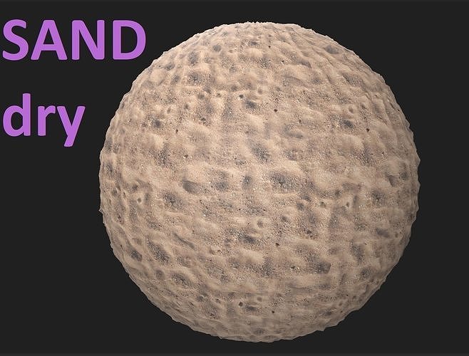 Photorealistic Dry Sand 4K Texture