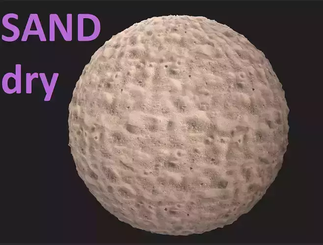 Photorealistic Dry Sand 4K Texture