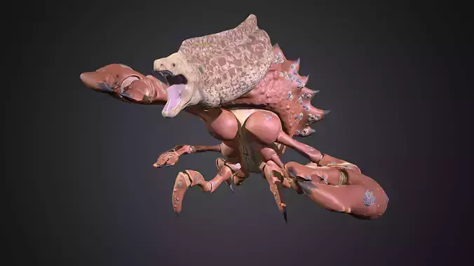 Abisal Monster Low-poly 3D model