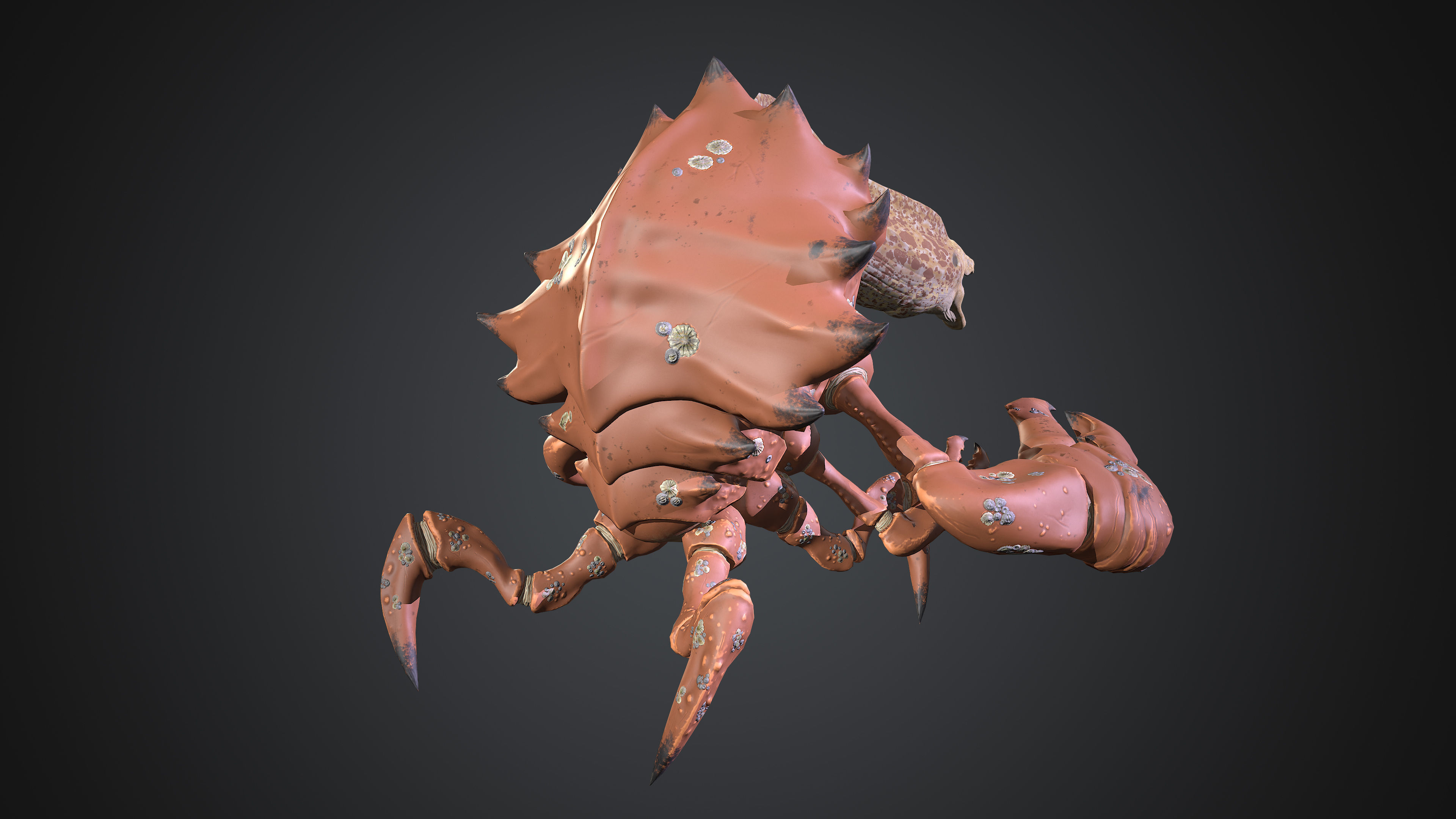 Abisal Monster Low-poly 3D model_5