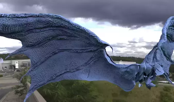 Dragon Croc 3D Wings 3D model